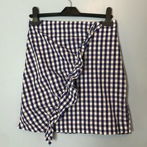 Plaid Ruffle Skirt